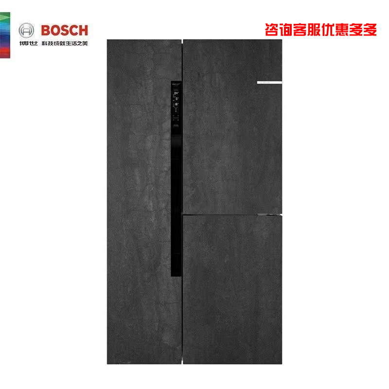 博世(BOSCH) 569升高端岩瓷面板对开三门大容量冰箱 维他保鲜 多段控温 速冻无霜 KAF96P90TI
