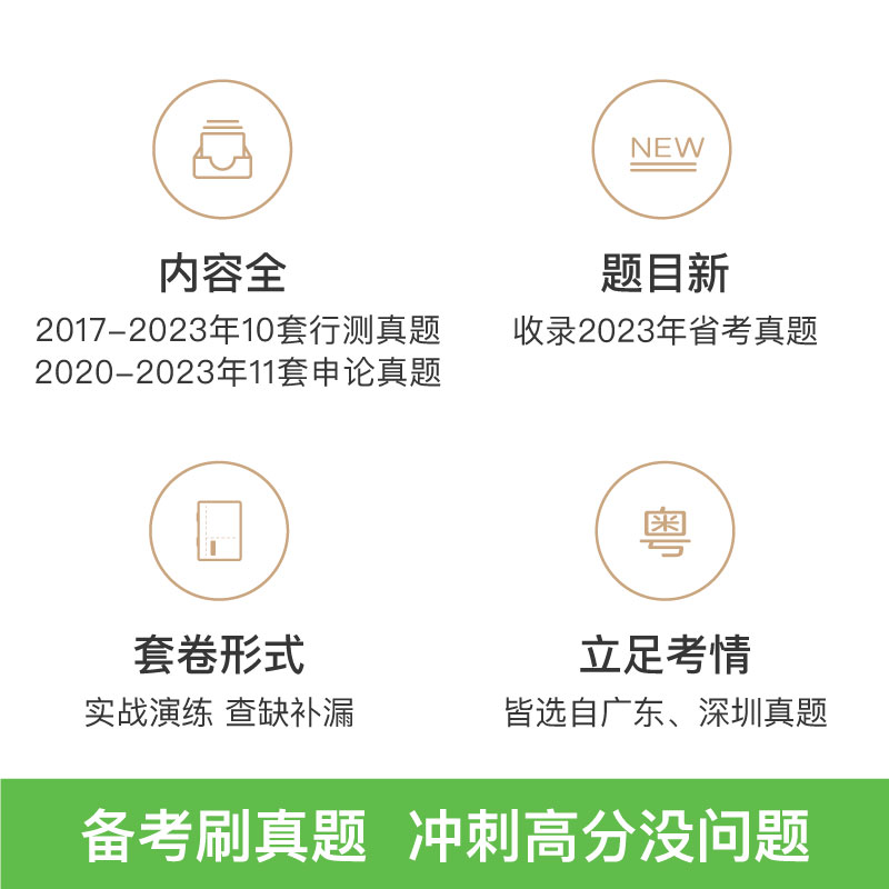 广东模考80分套装 [正版]公考2024广东省考公务员考试真题行测申论真题80分2024广东省考历年真题试卷全真模拟广州高清大图