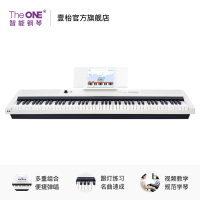 壹枱（The ONE）智能钢琴 88键重锤 便携版立式专业家用电钢琴电子 数码钢琴初学者 黑白色 郎朗推荐并教学