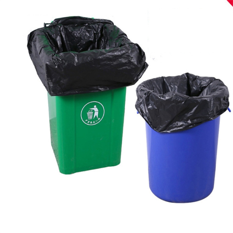 鸣固 大号黑色垃圾袋 物业酒店环卫垃圾桶垃圾袋100*120cm 2.6丝 普通款 100个高清大图