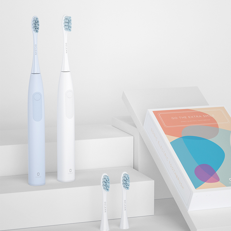 欧可林Oclean 声波电动牙刷成人情侣自动软毛牙刷 F1 白色