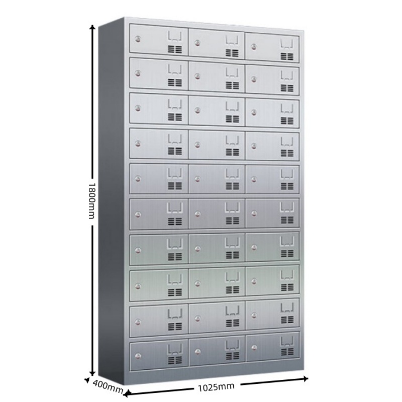 攸形不锈钢餐盘柜30门钥匙款1025*400*1800mm台高清大图