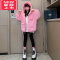 可莉允棉衣新款女2022女童冬装棉服洋气8岁9女孩10冬季外套儿童上衣