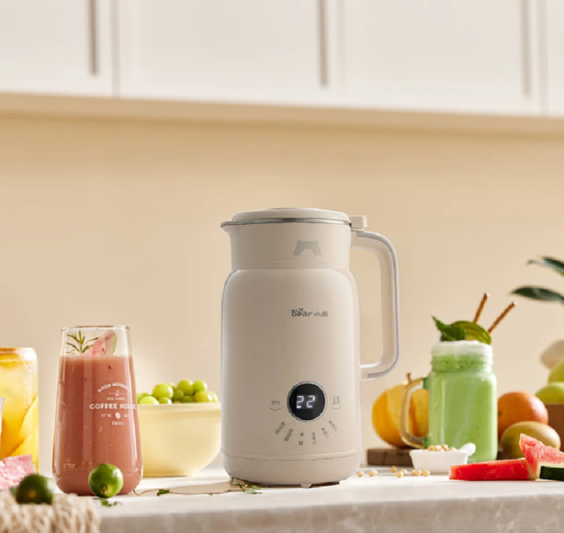 小熊(Bear)豆浆机 小型家用降噪豆浆机多功能自动清洗0.6L豆浆机DJJ-H05E3高清大图