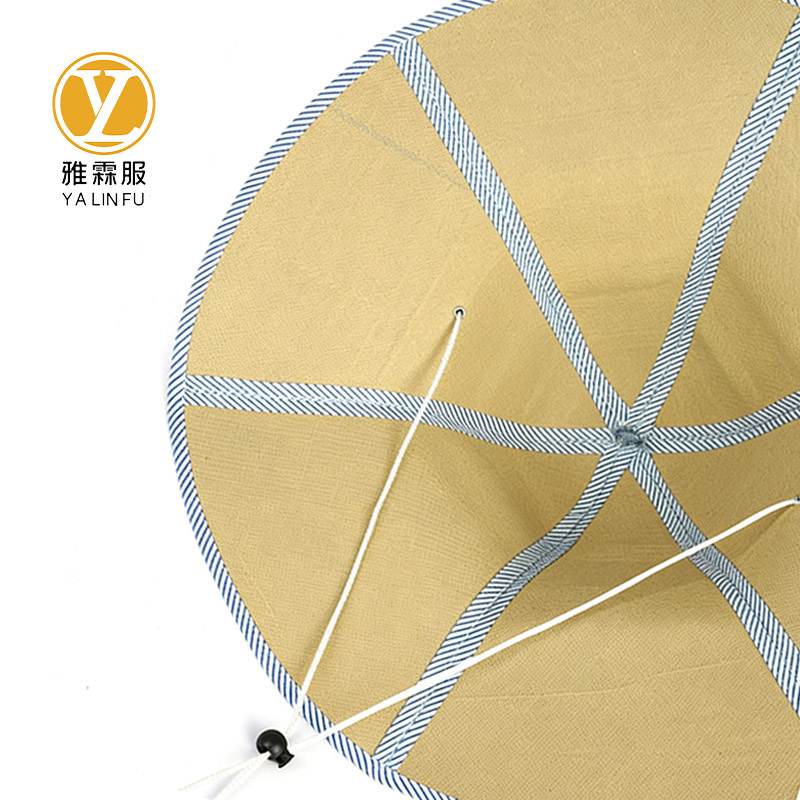 雅霖服 遮阳折叠草帽YLF-ZYM2287 顶高清大图