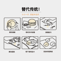 洁成一次性纸抹布可搓洗洗碗布懒人抹布1包120抽厨房纸巾清洁去污吸水