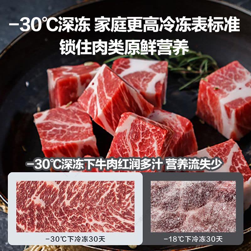 海尔(Haier)立式无霜冰柜一级能效电脑温控全温区冷藏冷冻保鲜立式冷冻柜BD-210WGHS9图片