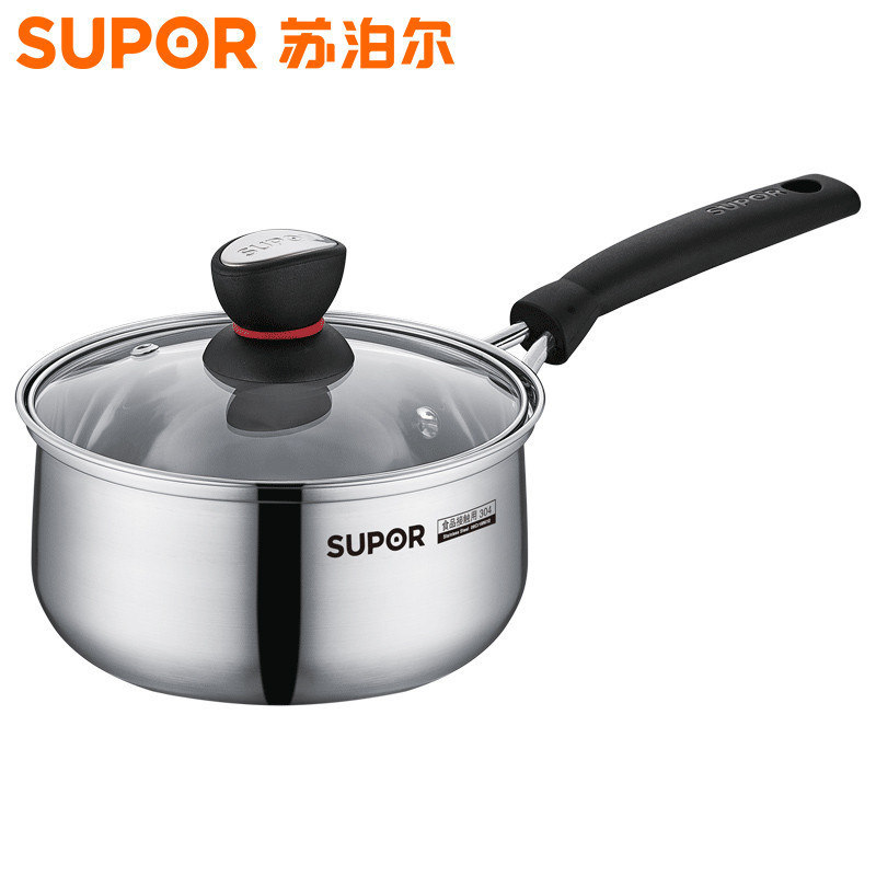 苏泊尔(SUPOR) /ST18H1 小红圈不锈钢奶锅·时尚系列 单个装