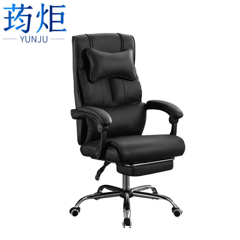 荺炬老板椅皮质把高清大图