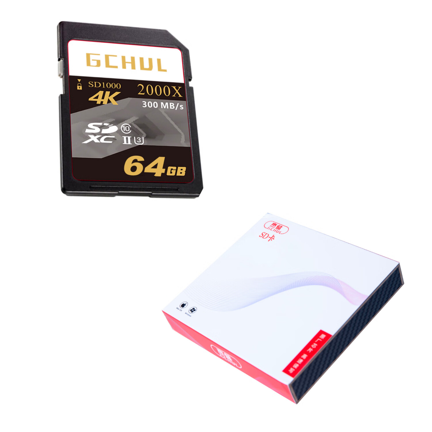 杰储(GCHUL) SD1000 64G SD卡 存储卡 (计价单位:张) 灰色高清大图