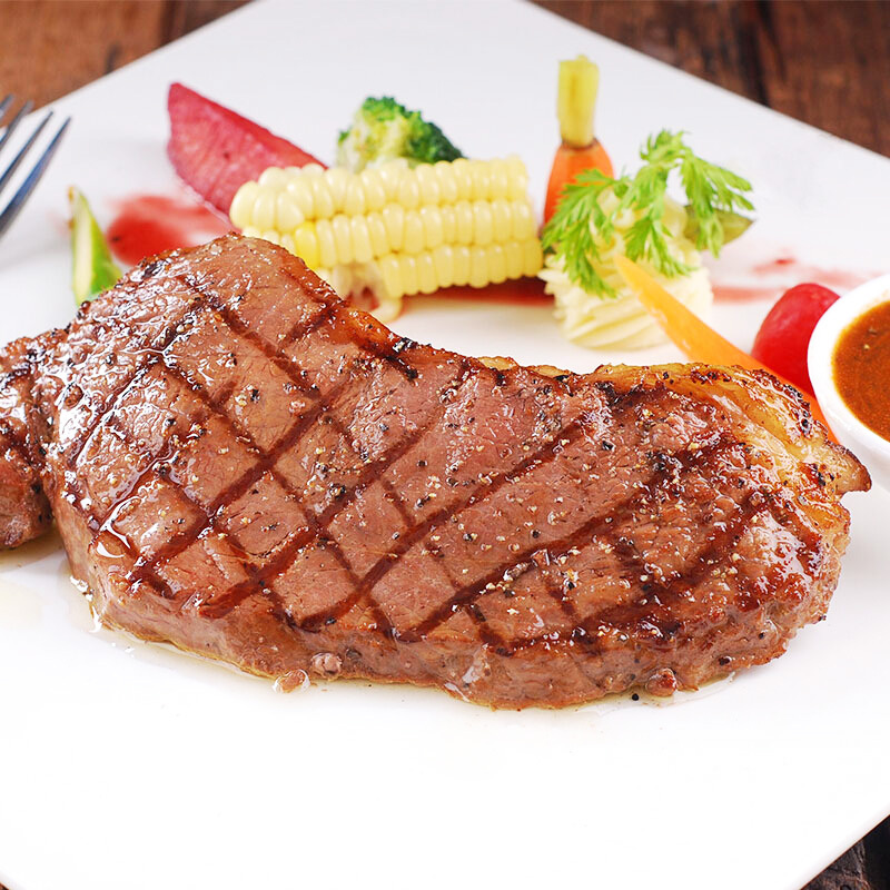 恋尚牛 西冷牛排套装 700g 澳洲进口 谷饲原切 生鲜牛肉