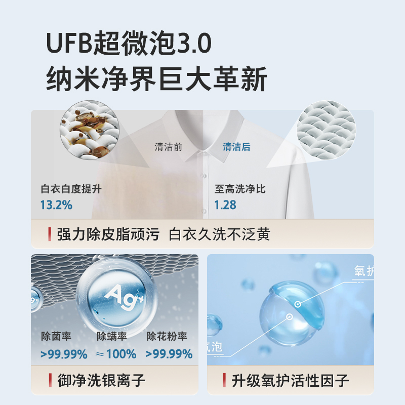 东芝(TOSHIBA)滚筒洗衣机X20热泵式洗烘一体全自动家用带烘干纯平全嵌入12公斤大容量DGH-127X20BW