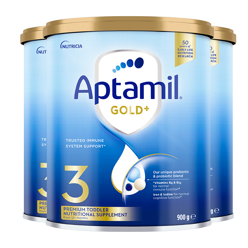 澳洲爱他美金装 aptamil 3段婴幼儿配方奶粉 900g/罐 12-24个月