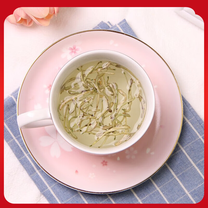 忆江南 花茶25g瓶装金银花大朵花茶养生茶茶叶花草茶高清大图