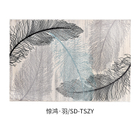 东升ins地毯北欧卧室满铺网红床边毯少女书房简约现代客厅茶几垫惊鸿·羽SD-TSZY-1