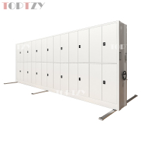 TOPTZY 手摇密集架移动档案柜钢制轨道密集柜 一列7组