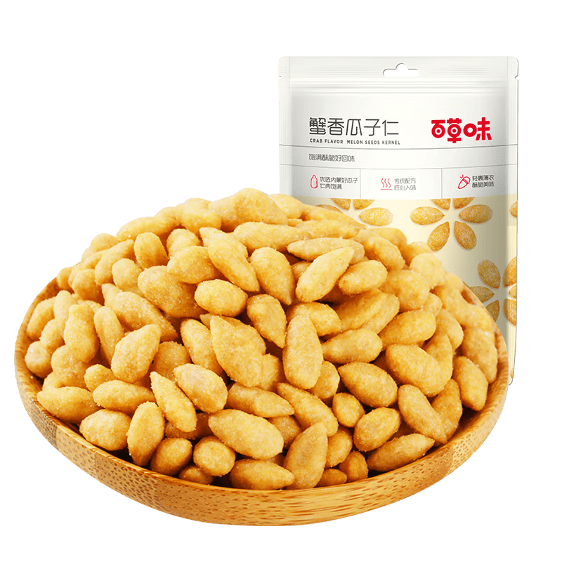 百草味 蟹香瓜子仁100g