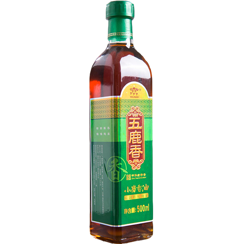 [中华特色]河北供销馆 五鹿香 纯芝麻小磨香油500ml(3件8折) 中华老字号大名府香油 河北邯郸特产