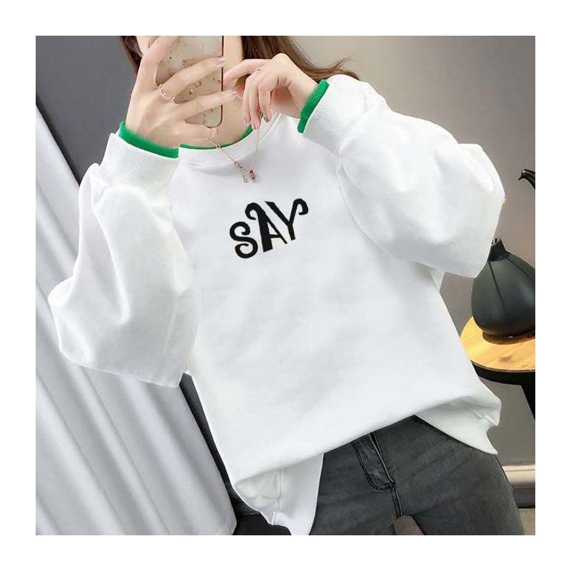棉卫衣外套女潮ins秋季女装2021新款潮洋女学生韩版宽松上衣