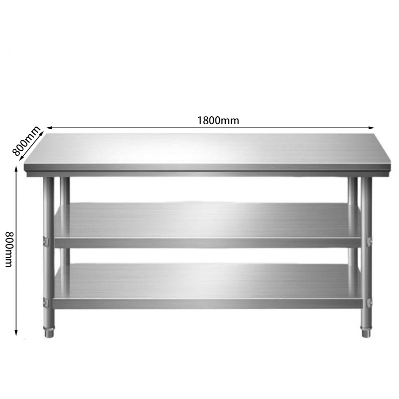 豫龙都 不锈钢操作台180*80*80cm台