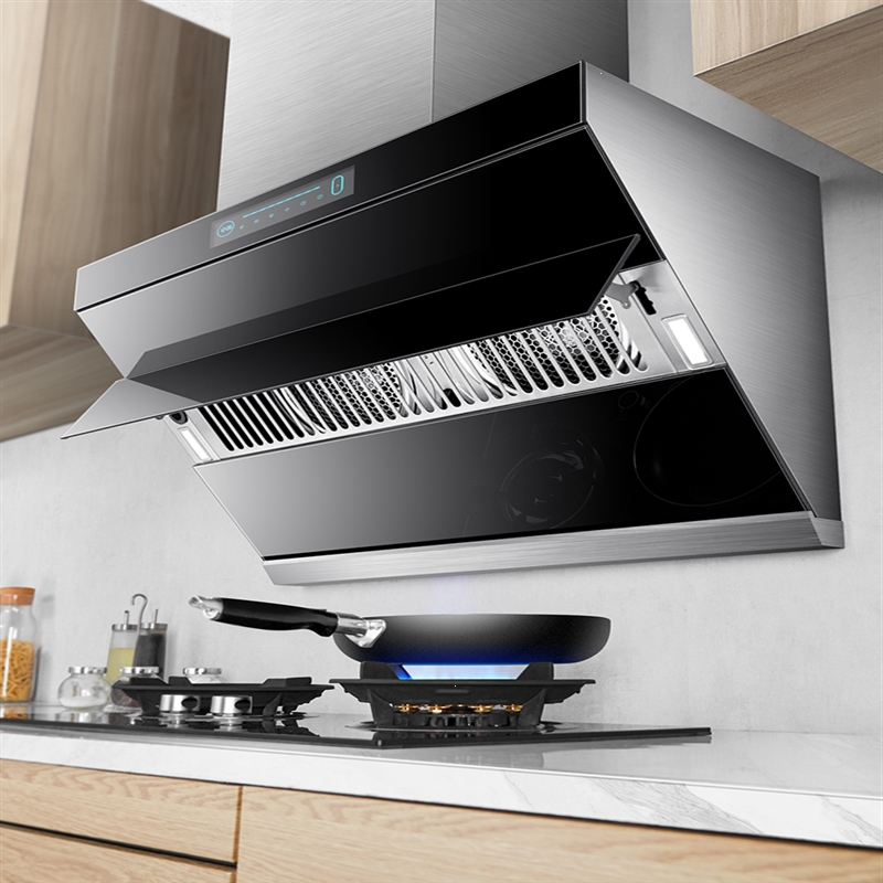 志高(chigo)油烟机家用厨房用大吸力双电机自动清洗吸油烟机侧吸式抽