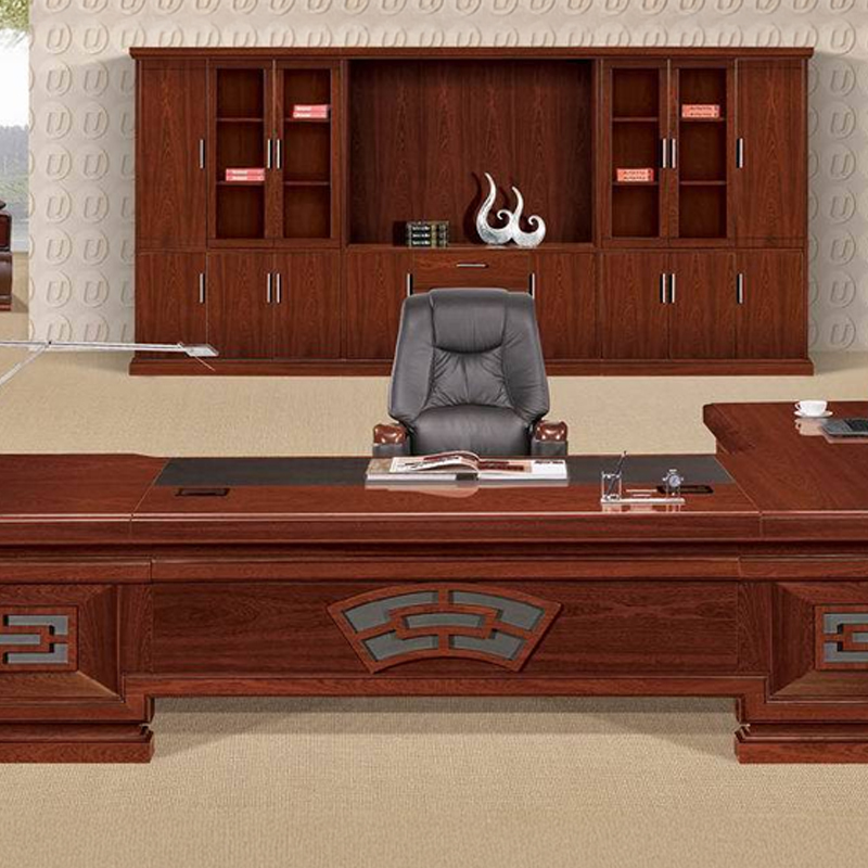 大央班台/办公桌B-3A321 3200W*2400D*780H 办公桌员工位单人办公桌组合简约现代办公室老板桌子高清大图