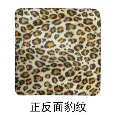 [可拆洗]幼儿园坐垫儿童椅垫学前班小椅子垫宝宝小学生屁股垫子 [豹子纹理] 25x25cm(适合幼儿园塑料凳)