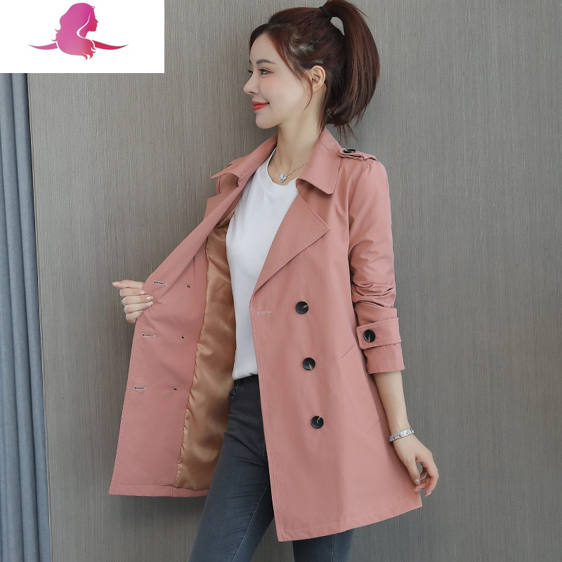 艳如飞垂感风衣女中长款休闲时尚流行洋气减龄女装上衣系带收腰外套女