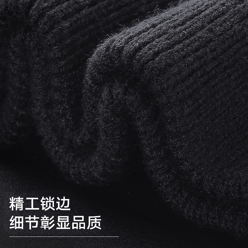 啄木鸟帽子男冬天骑行加绒加厚护耳防寒摩托车保暖棉帽男士毛线耳高清大图