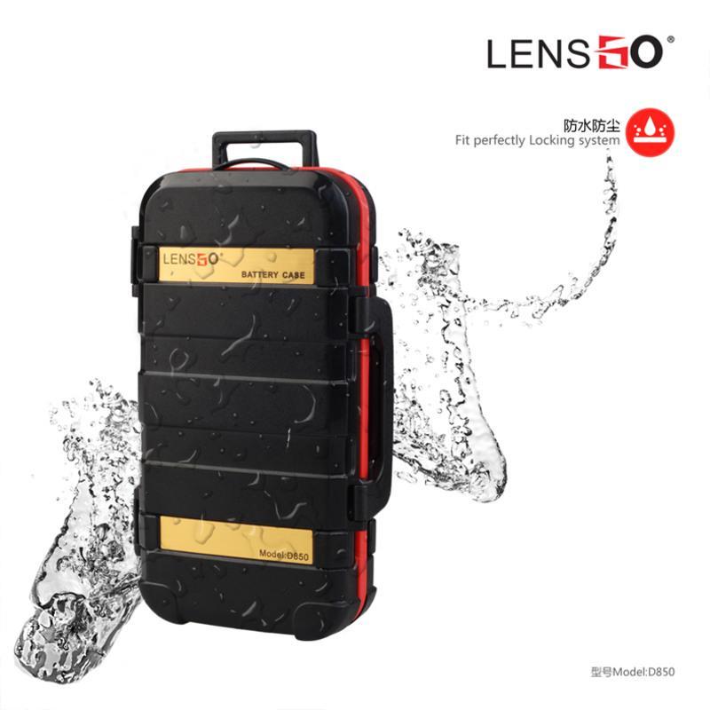 LENSGO相机电池收纳盒内存卡SD CF卡包多功能电池盒佳能5D4尼康D850单反索尼通用数码LP-E6N保护盒子防