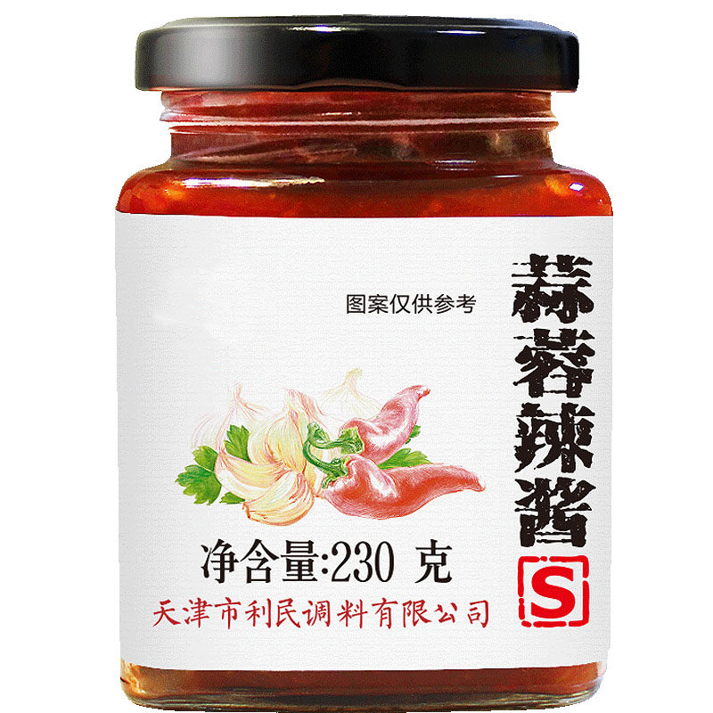 利民天津 蒜蓉辣椒酱S 拌饭拌面辣椒酱230g 下饭酱香辣酱