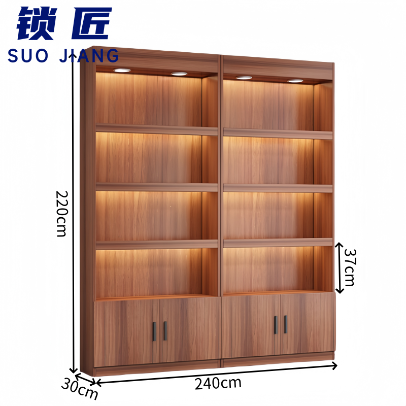 锁匠 书柜240*30*220cm台高清大图