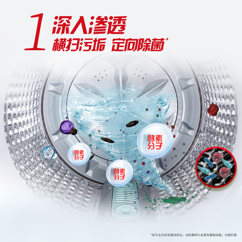 奥妙酵素洗衣机槽清洁剂125g*3包清洁粉 除菌神器 去味除臭高清大图