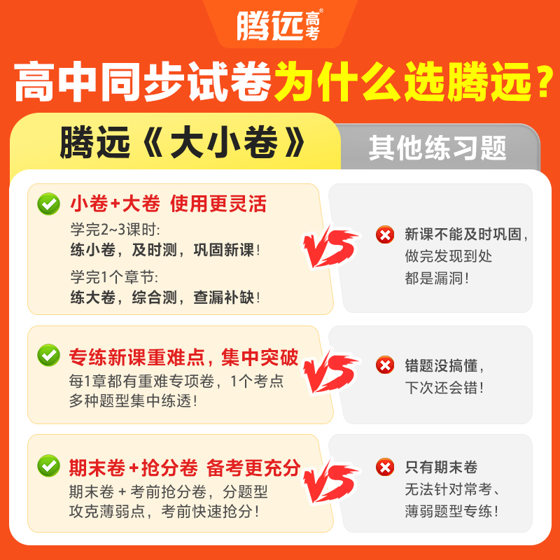 化学 > [必修1] > 人教版 高一上 [正版]2025高一大小卷高中同步测试卷子数学物理化学生物必修上下册第一二册教