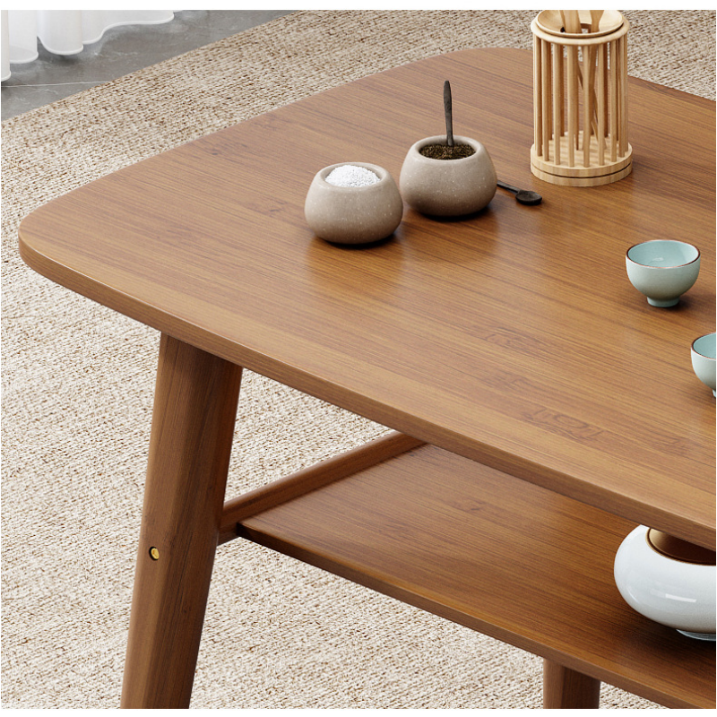 珂攸洋木质茶几100*60cm张高清大图