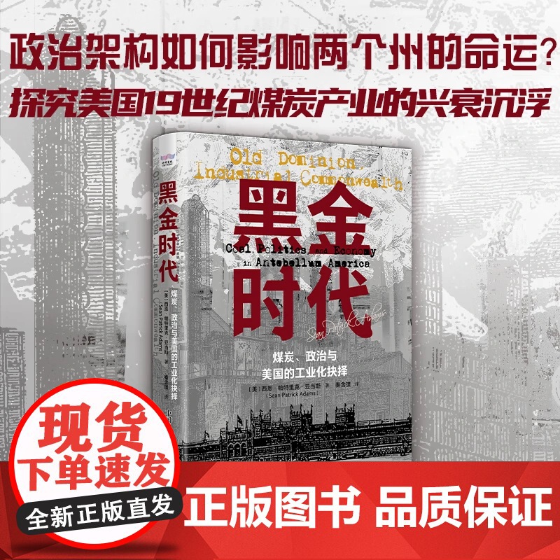 [出版社自营]黑金时代 煤炭、政治与美国的工业化抉择 探究美国19世纪煤炭产业的兴衰沉浮 正版书籍书高清大图