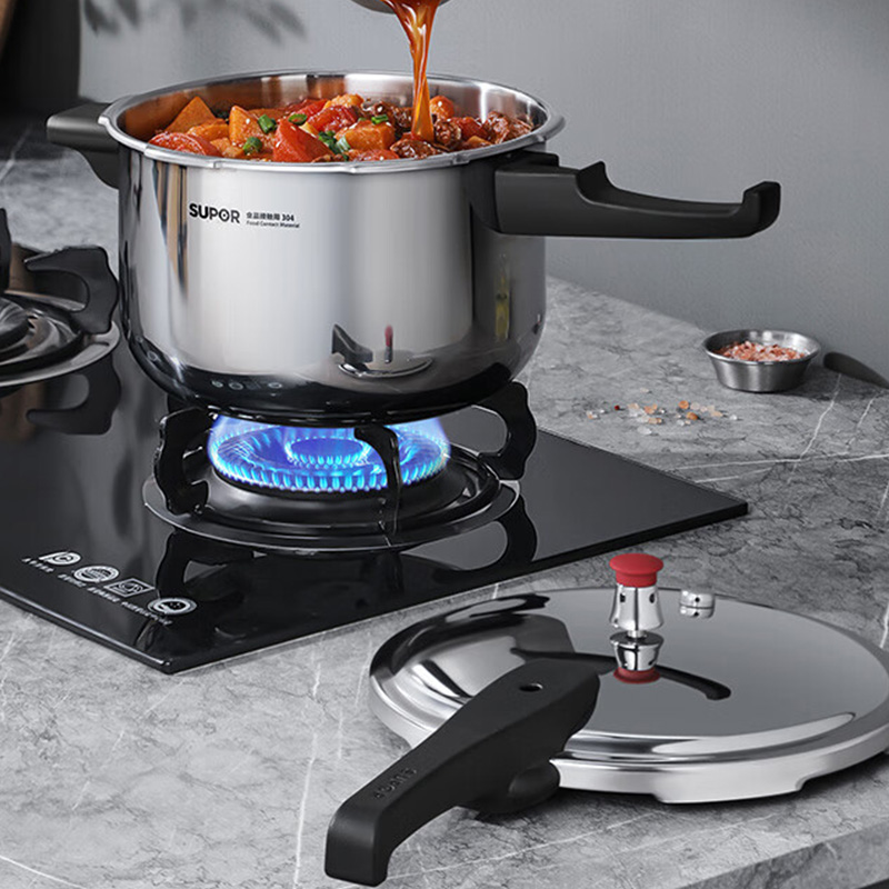 苏泊尔压力锅5.2L高压锅304不锈钢压力锅EY223FBW2高清大图