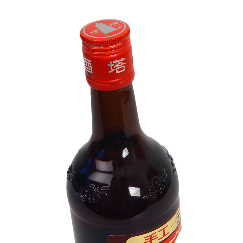 塔牌 绍兴黄酒 红牌陈五年花雕酒 600ml *2瓶装 半干型黄酒 糯米酒