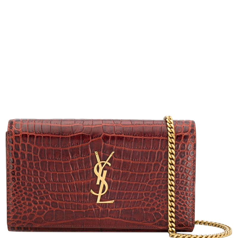 【直营】Yves Saint Laurent（圣罗兰）压纹女士单肩包斜挎包 YSL女包高清大图