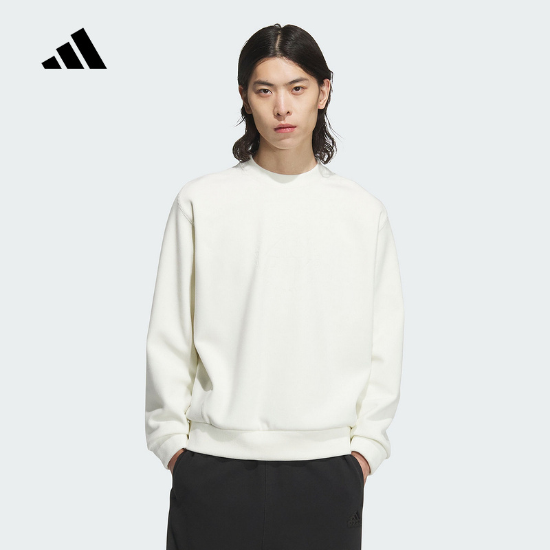 阿迪达斯(adidas) 男装女装2024冬季新款舒适休闲运动保暖卫衣 JI6651