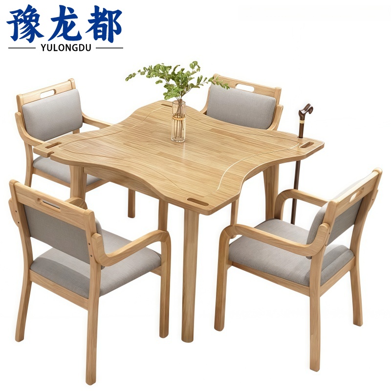 豫龙都 洽谈桌椅 一桌四椅90cm 套