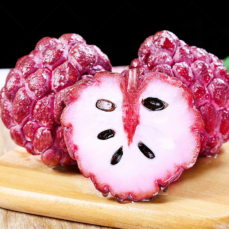 顺丰快递[西沛生鲜]新鲜玫瑰释迦果 净重1.5斤 小果 精选释迦果 牛奶释迦番荔枝 佛头果 新鲜热带水果 西沛高清大图