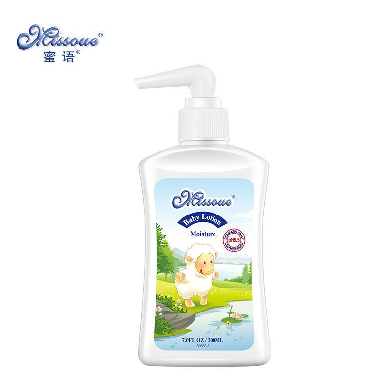 蜜语(Missoue)宝宝倍润润肤乳面霜身体乳 滋润保湿补水润肤霜200ml 进口高清大图