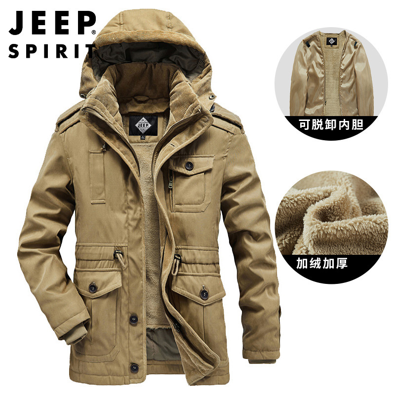 JEEP SPIRIT吉普棉衣男士冬季外套2022新款韩版潮流保暖加厚棉服高清大图