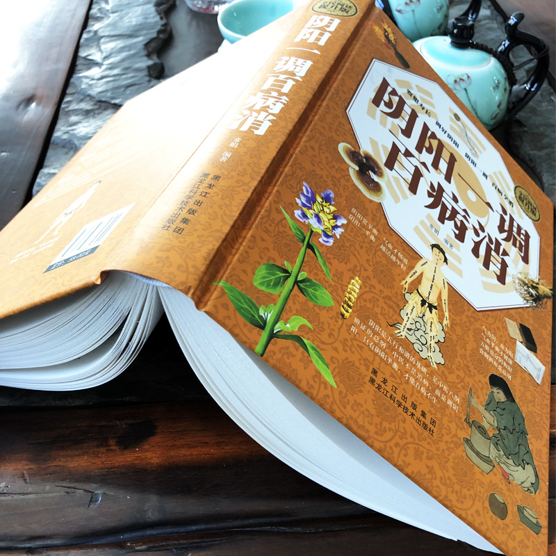 [醉染正版]阴阳调理书籍 阴阳一调百病消 读懂中医养生健康的智慧家庭保健读本四季养生五行与养生之道 气血寒热药方心肝脾肺高清大图