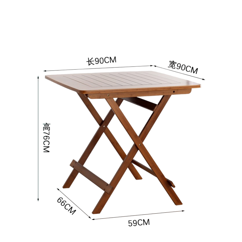 荺炬折叠桌长90cm张高清大图
