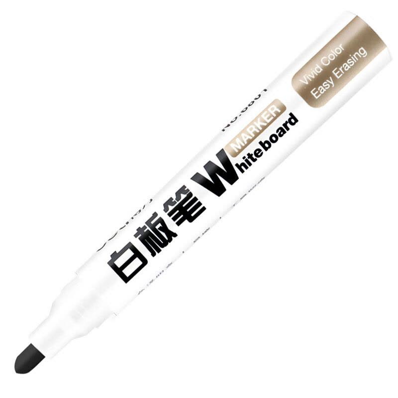 得力(deli) 6801 白板笔 可擦笔 大容量白板用笔 水性白板笔 黑色[10支/盒]图片