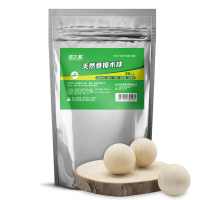 绿之源 天然香樟木球块条 家具书桌衣柜防霉防潮蛀虫除味替代樟脑丸卫生球20粒（1.8cm）