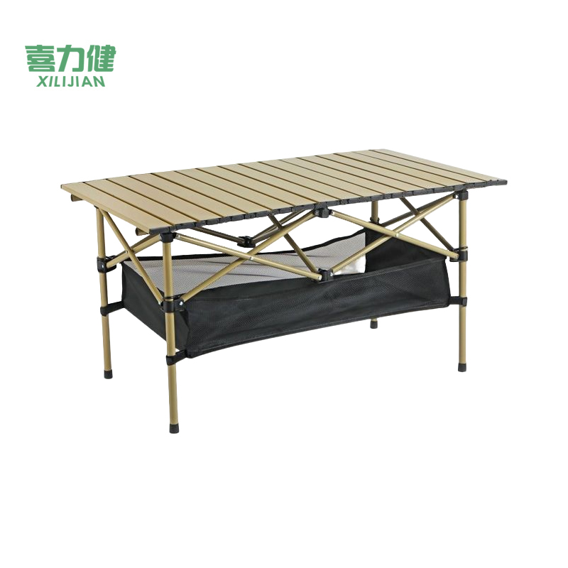 喜力健 户外升降折叠桌 黄S网兜款-95*55*50CM 个