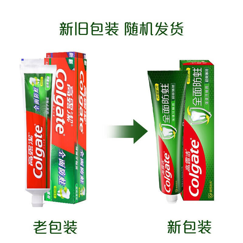 高露洁全面防蛀超爽薄荷牙膏140g(潞城)高清大图